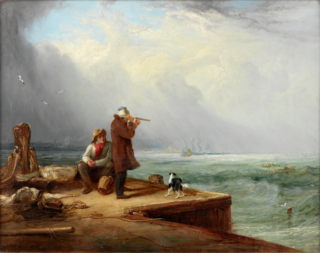 The Look Out，希尔兹港，1831年 作者 亨利·佩里·帕克