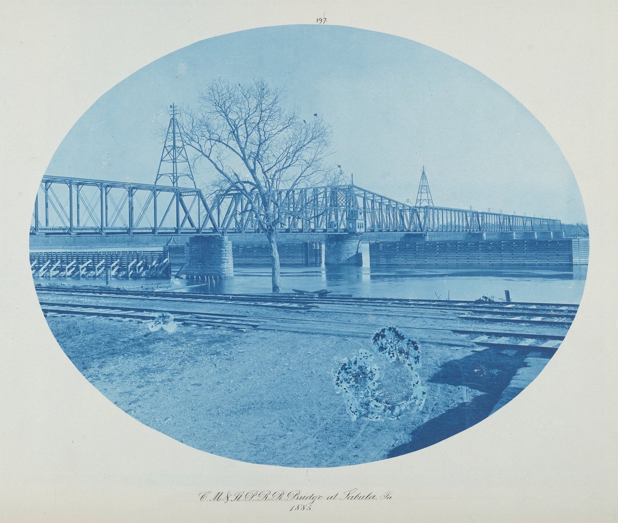 C.M. & St. P. RR Bridge at Sabula, Ia. 作者 亨利·彼得·博斯