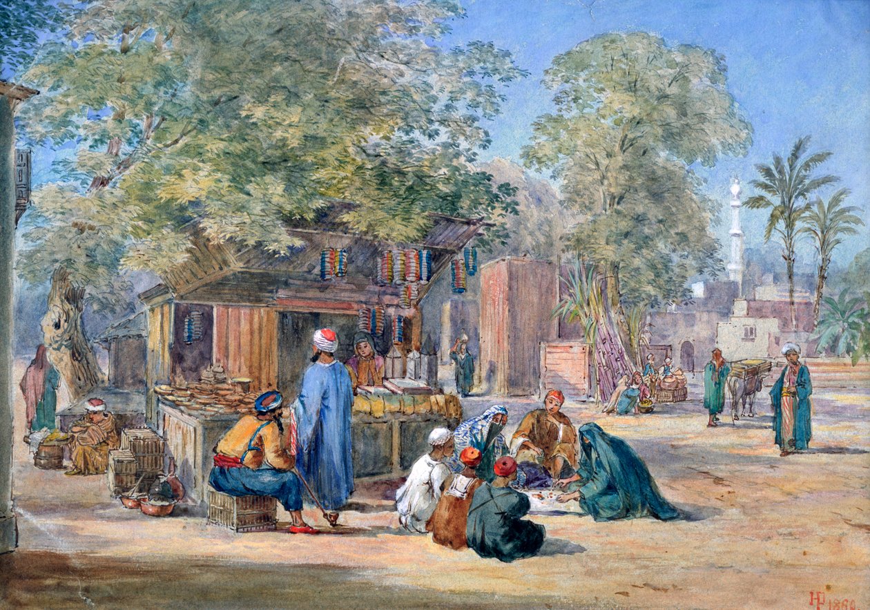埃及村，1869年。 作者 亨利·皮劳（Henry Pilleau）
