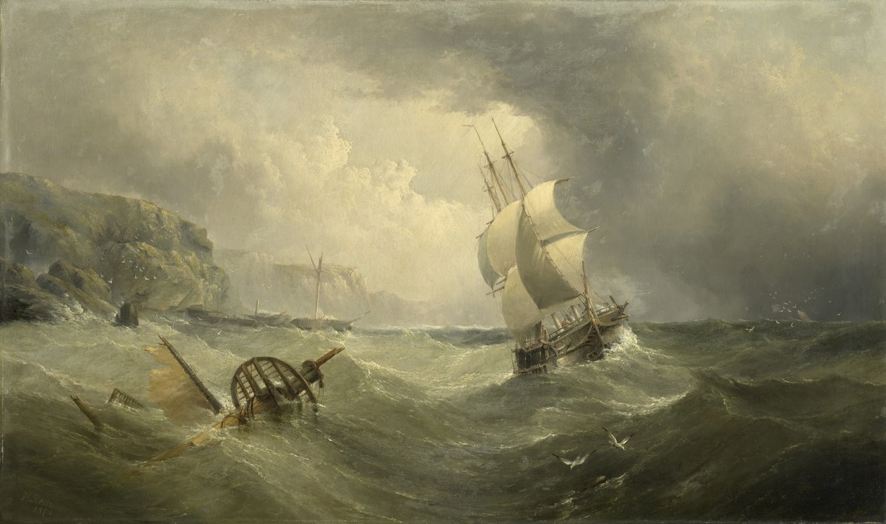 1874年，在风雨如磐的海上航行 作者 亨利·雷德莫尔