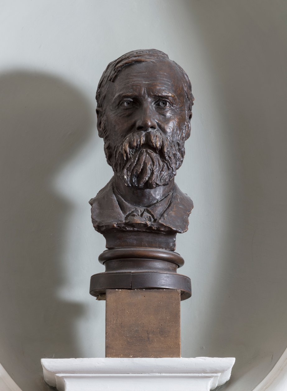 约翰·塞丁（John D.Sedding）的半身像，约1886年-87年 作者 亨利·理查德·霍普·平克