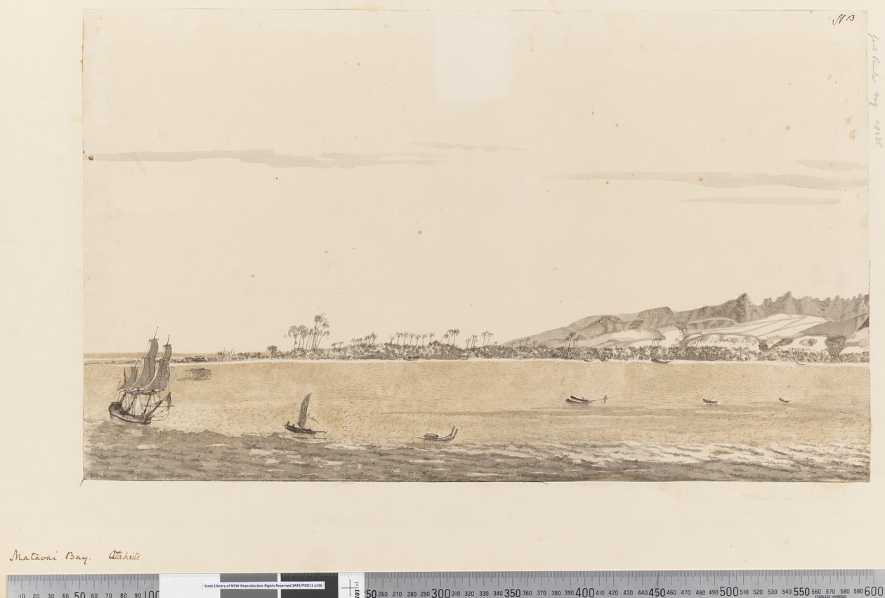 Page 13 Matavai Bay，Otaheite，1768-75（wc） 作者 亨利·罗伯茨