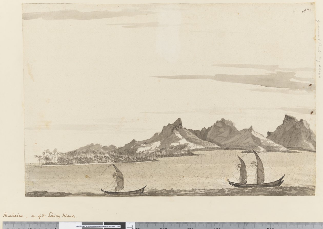 Page 18 Huahine，社会群岛之一，1768-75（wc） 作者 亨利·罗伯茨