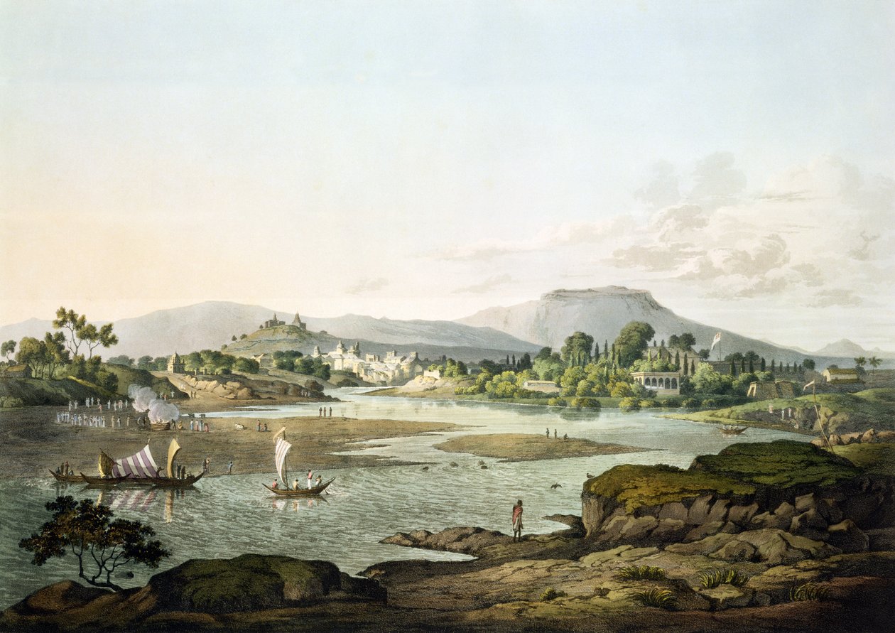 Poonah，板块XIII，由Daniel Havell（1785-1826）1809雕刻 作者 亨利盐