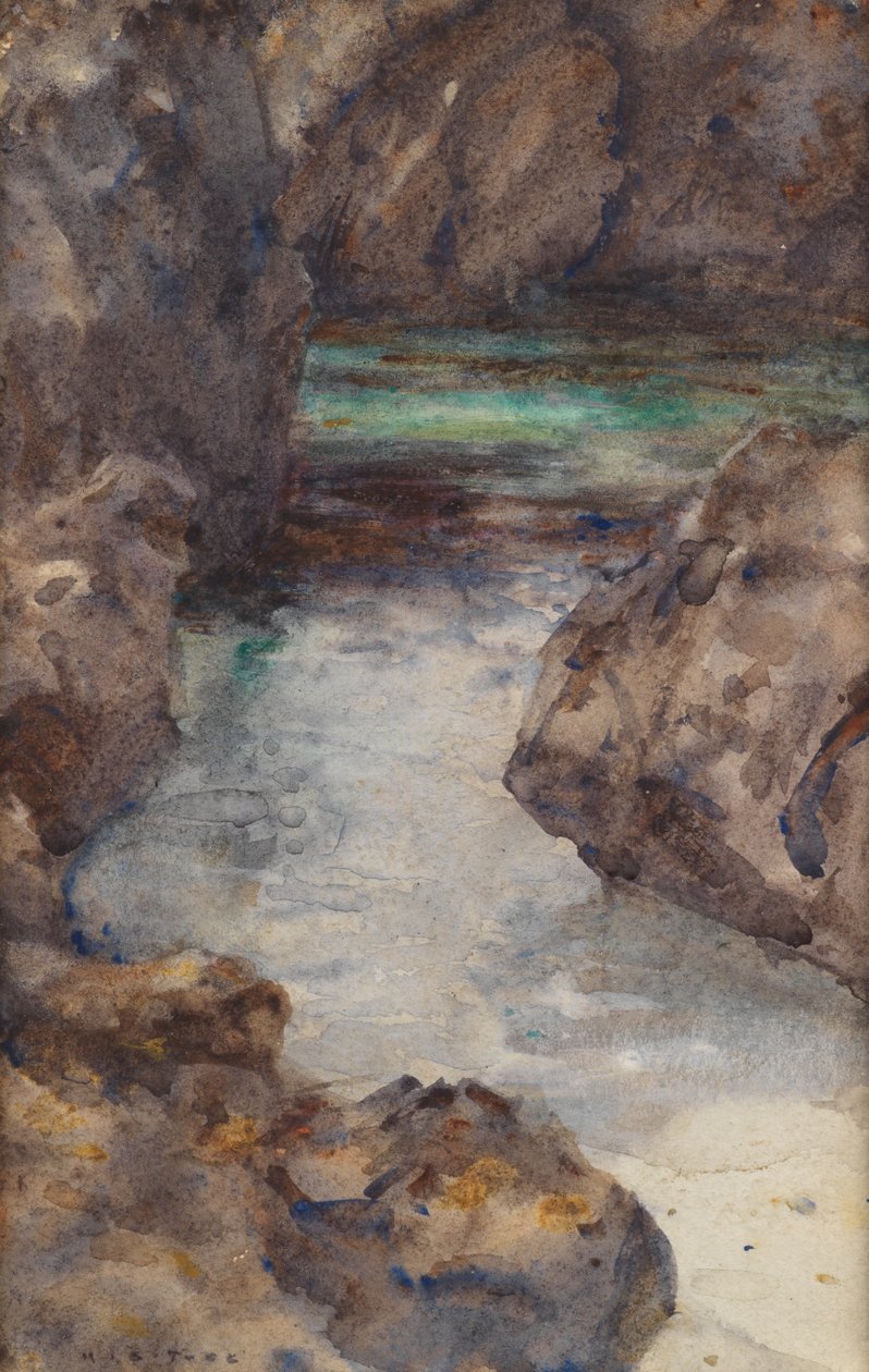 海湾（水彩画） 作者 亨利·斯科特·图克