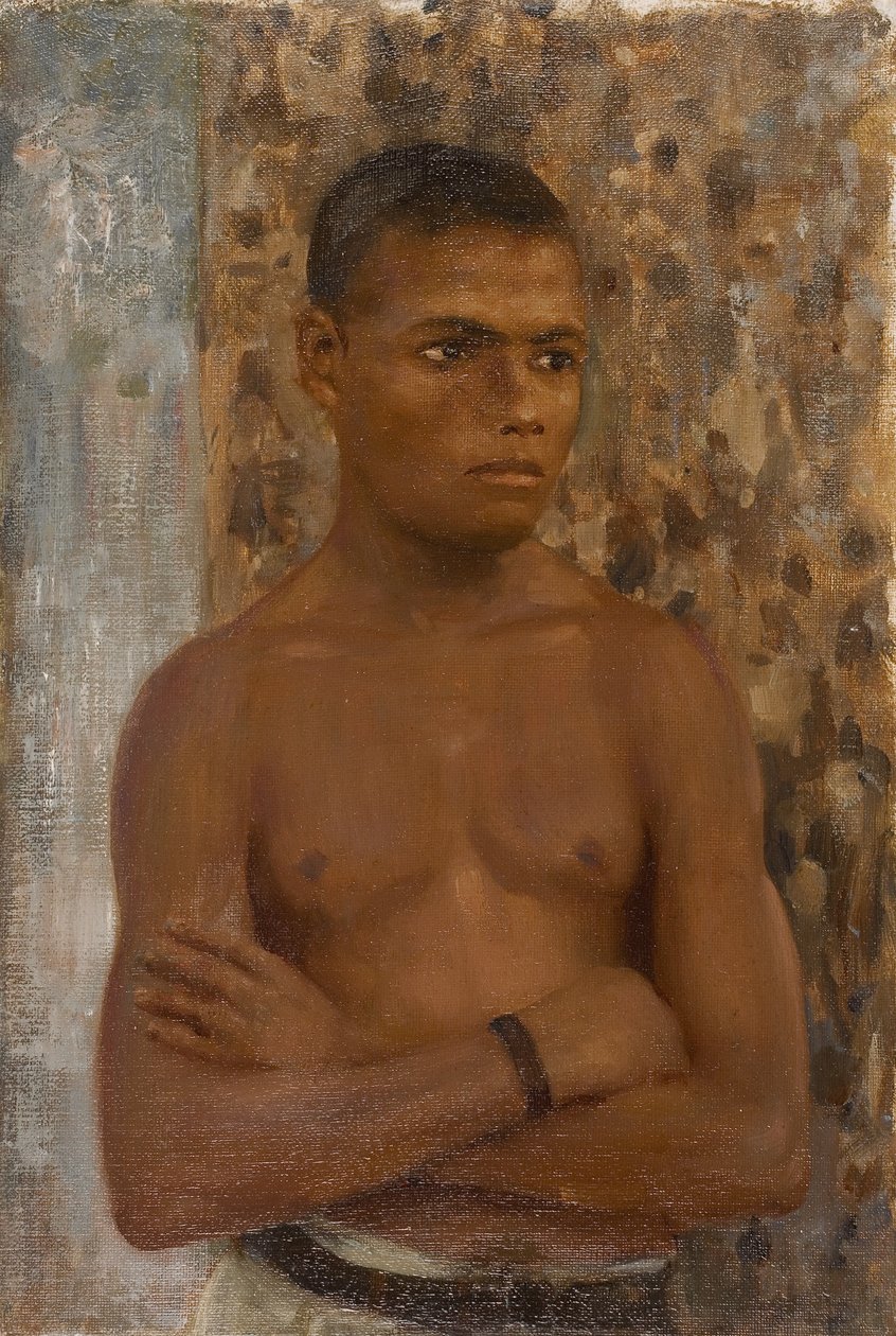 拉尔夫的长度，1923年（油画板） 作者 亨利·斯科特·图克