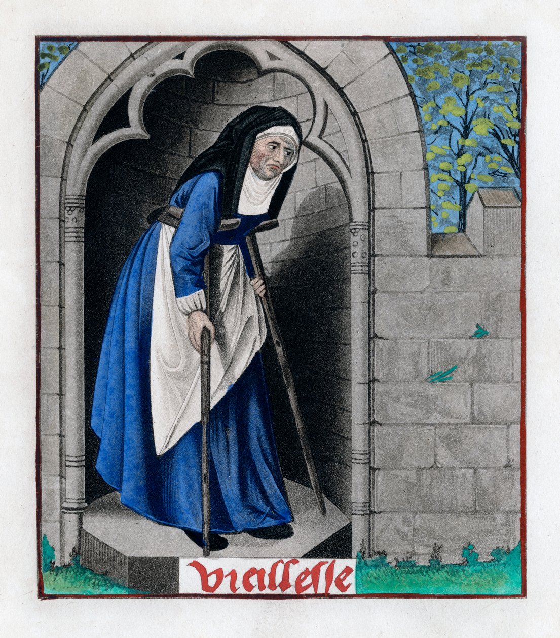 老年，c1480，1843。 作者 亨利·肖