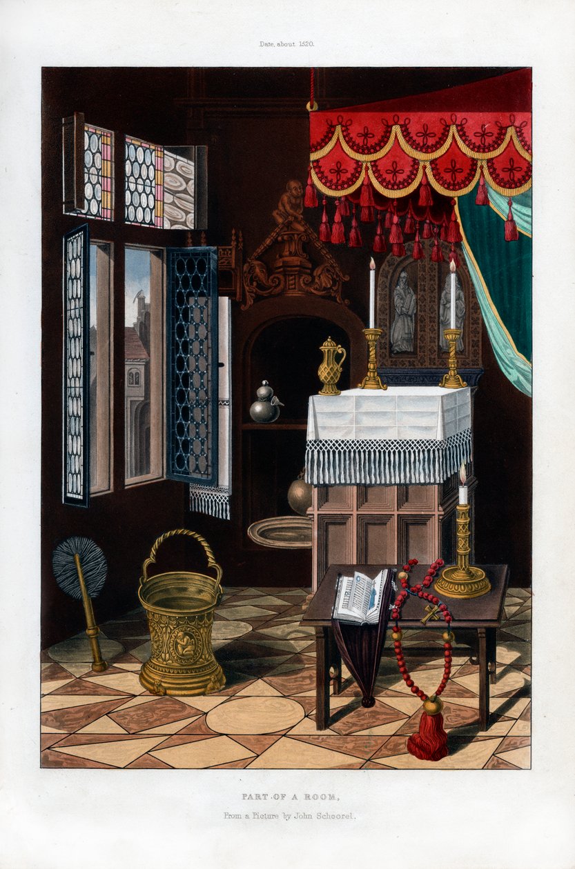 宗教用具，c1520，1843年。 作者 亨利·肖