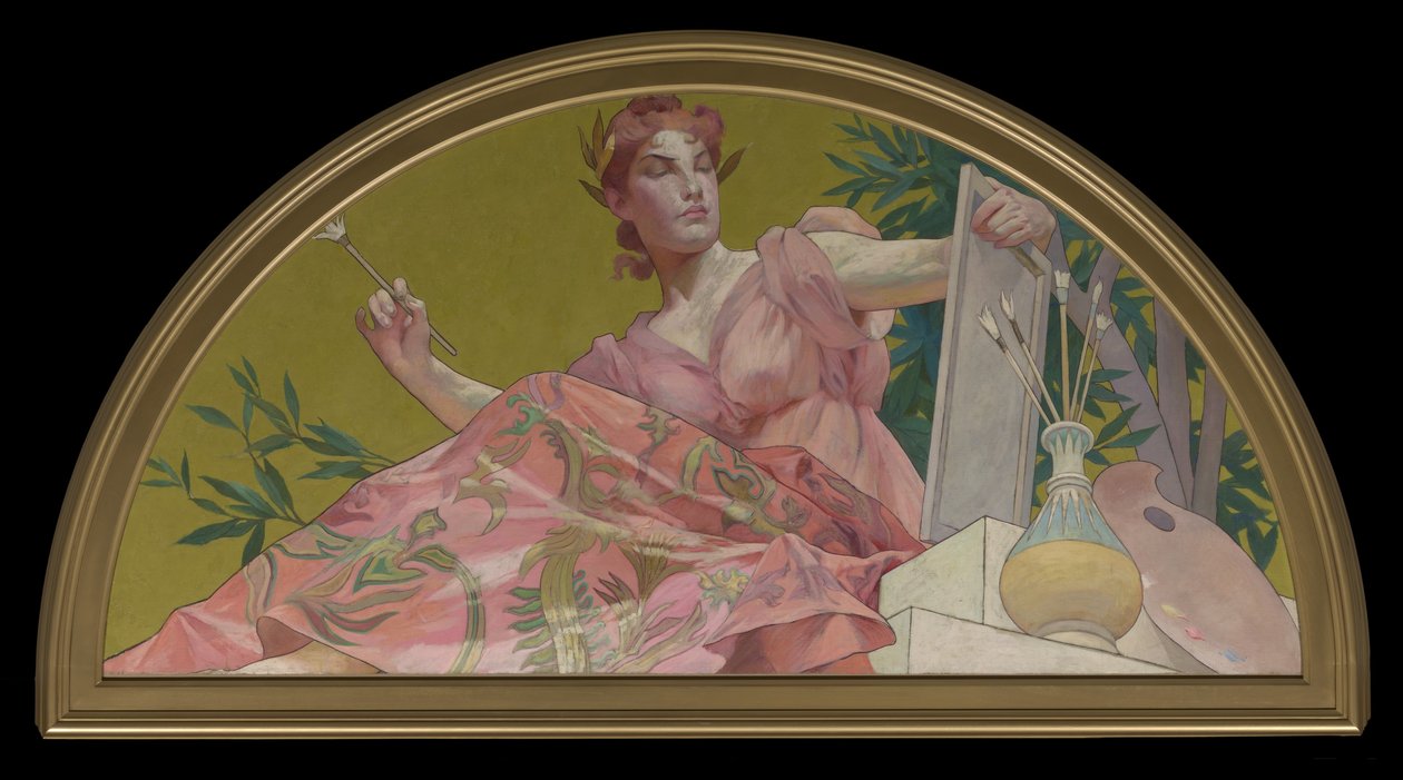绘画缪斯，1893年 作者 亨利·西顿斯·莫布雷