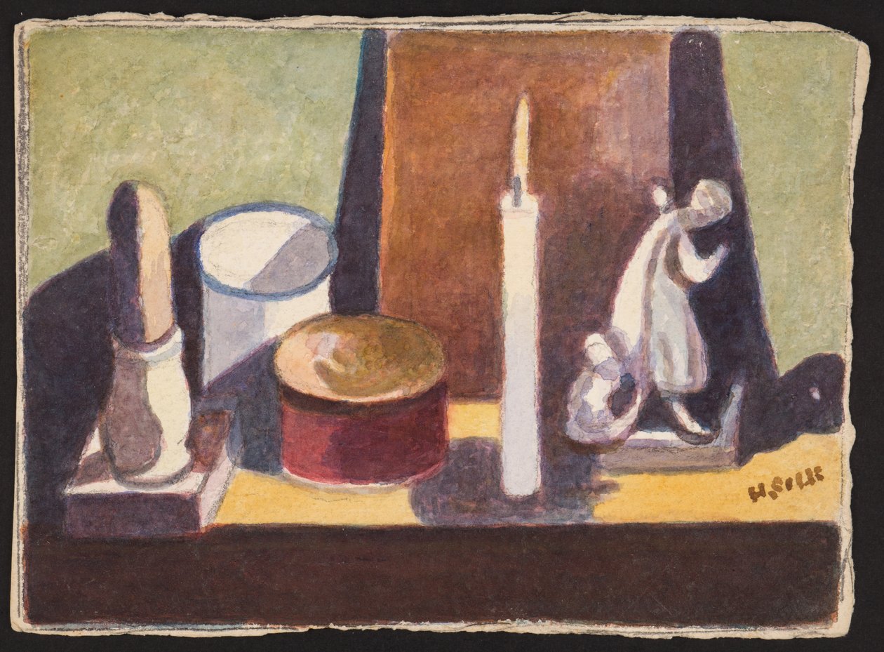 取消照明的壁炉架，c.1930 作者 亨利·希尔克