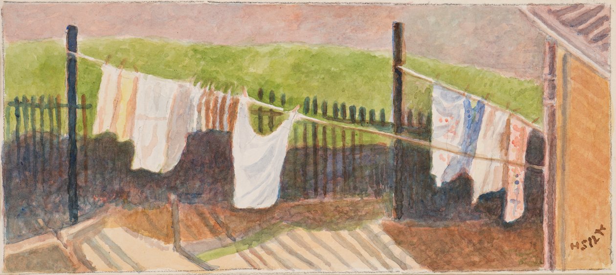 Rounton Road清洗线，c.1930 作者 亨利·希尔克