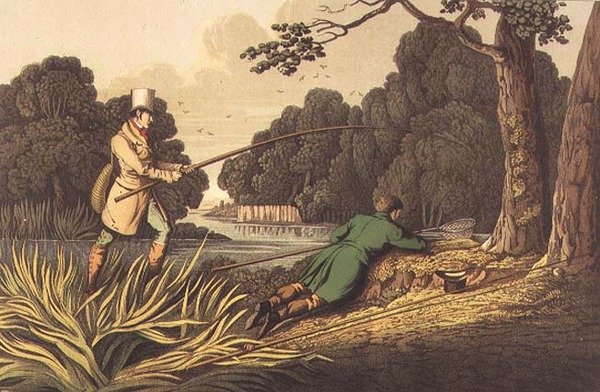 梭鱼捕鱼》，I. Clark绘制，Thomas McLean出版。 作者 亨利·托马斯·阿尔肯
