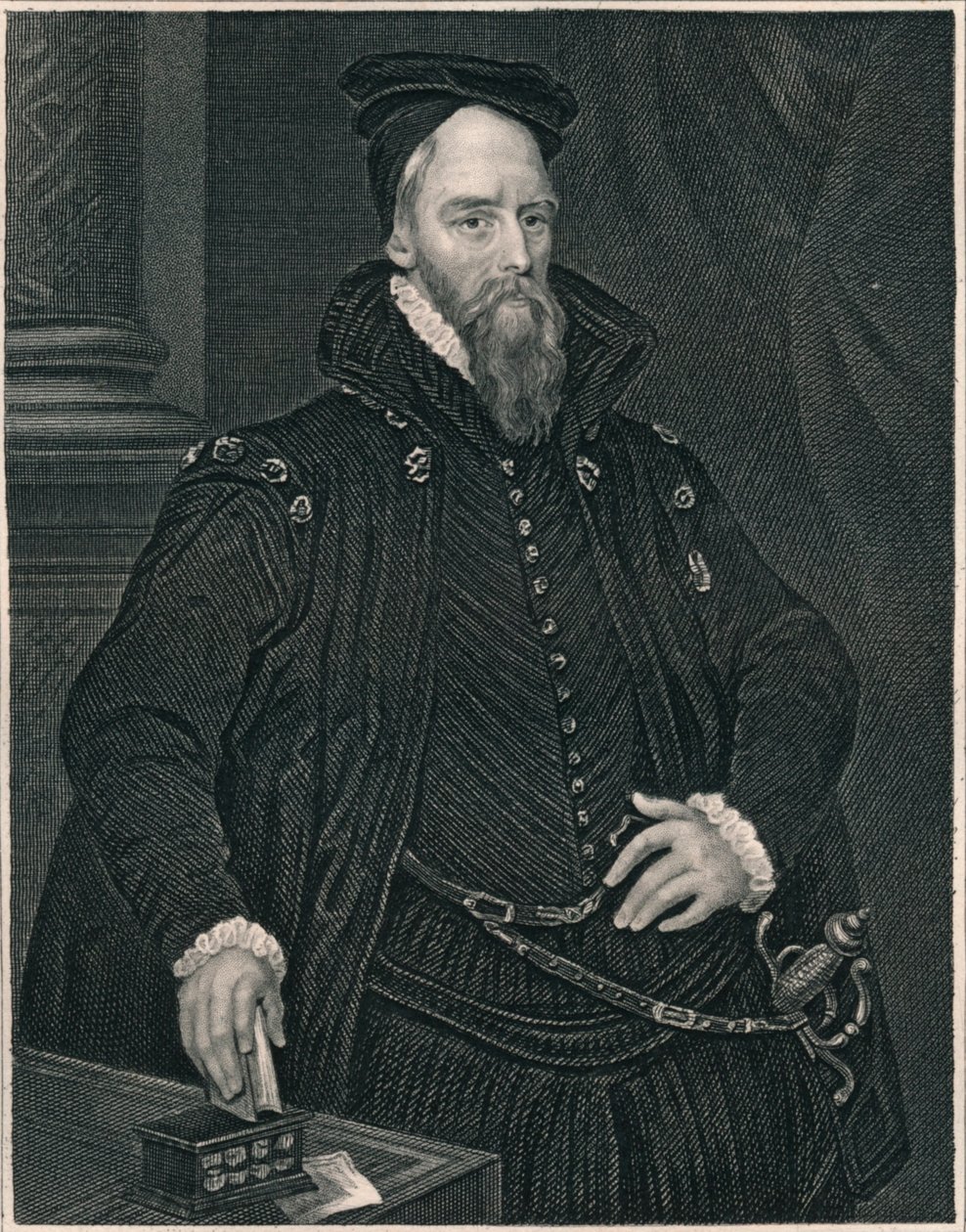 沃里克伯爵安布罗斯·达德利（Ambrose Dudley），十九世纪中叶。 作者 亨利·托马斯·赖尔