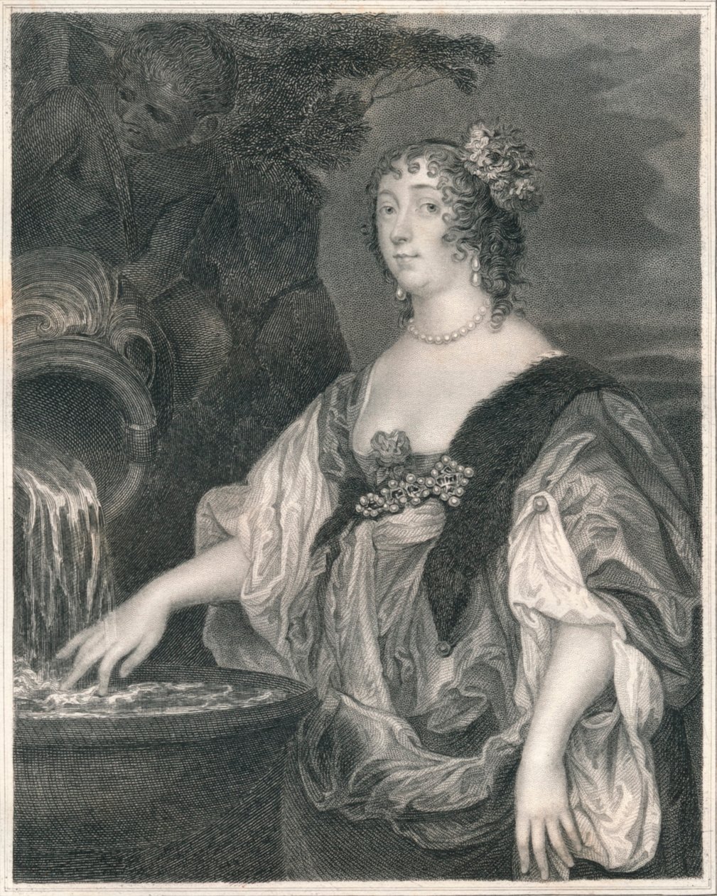 露西·珀西（Lucy Percy），卡莱尔伯爵夫人（Countess of Carlisle），建于19世纪163年代中期-1163年。 作者 亨利·托马斯·赖尔