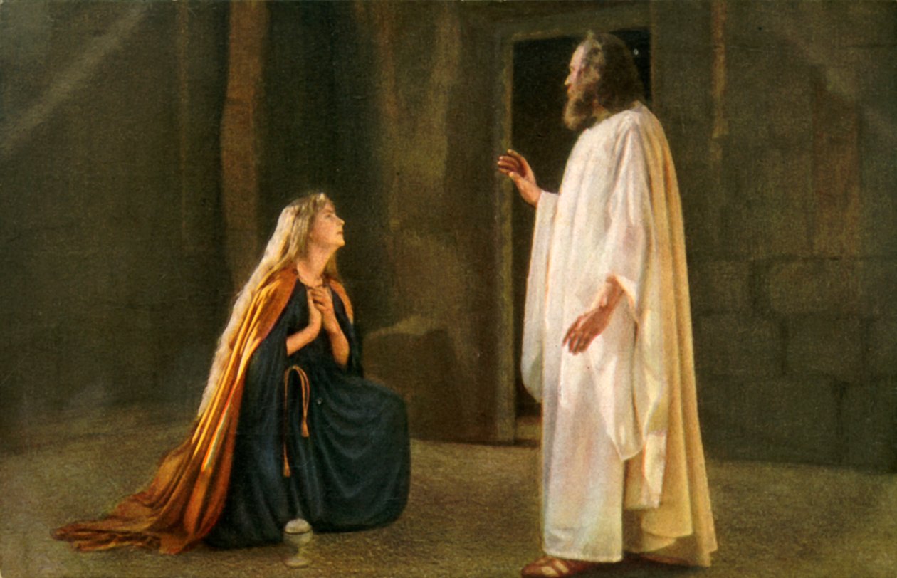 耶稣出现在玛格达琳（Mary Magdalene），1922年。 作者 亨利·特劳特