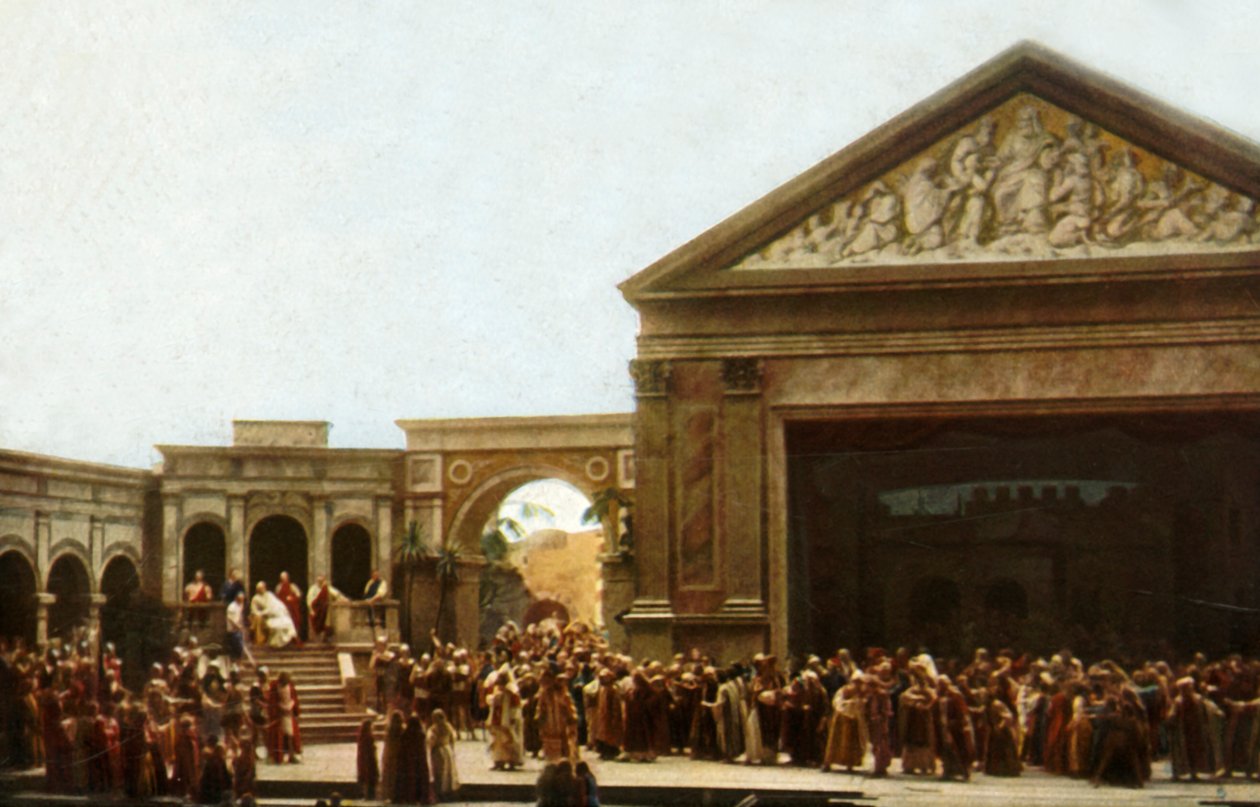 上阿玛高激情剧院（1922）的舞台上球员。 作者 亨利·特劳特