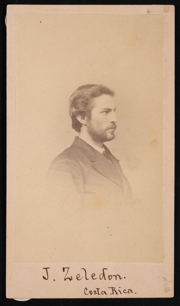 Jose Castulo Zeledon的肖像 1846-1923年，1868年。 作者 亨利·乌尔克
