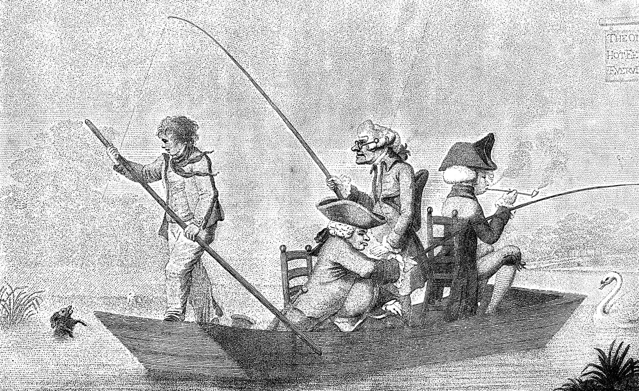1792年在平底船上的耐心。 作者 亨利·威廉·本伯里