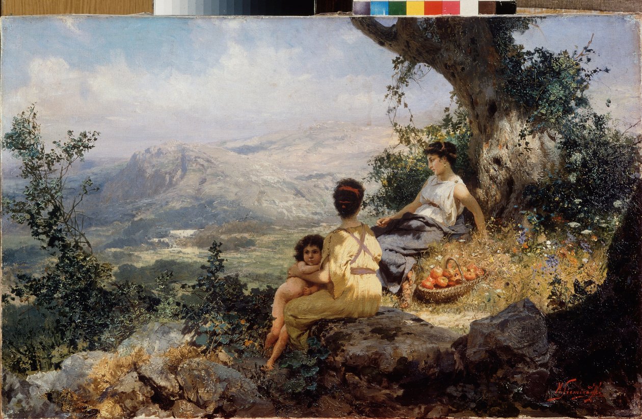 其余的。1896年（布面油画 作者 亨利克·西米拉德斯基（Henryk Siemieradzki）