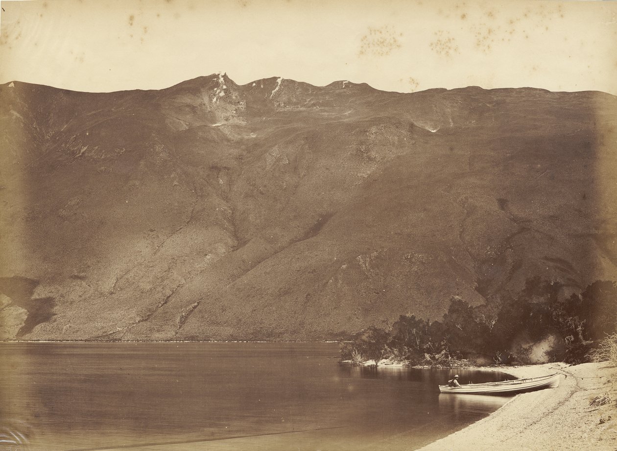 愚人帽峰，瓦纳卡，1870年代中期（蛋白打印） 作者 赫伯特·德弗里尔