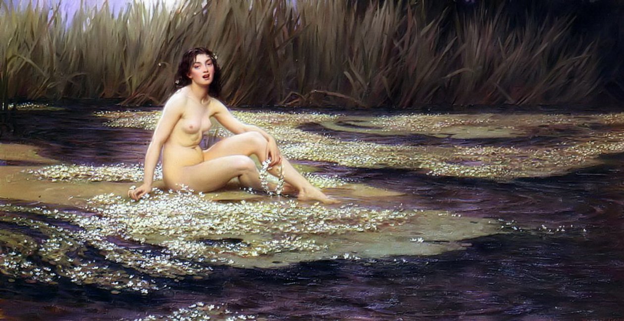 水nymphnFrancais：水仙女 作者 赫伯特·詹姆斯·德雷珀