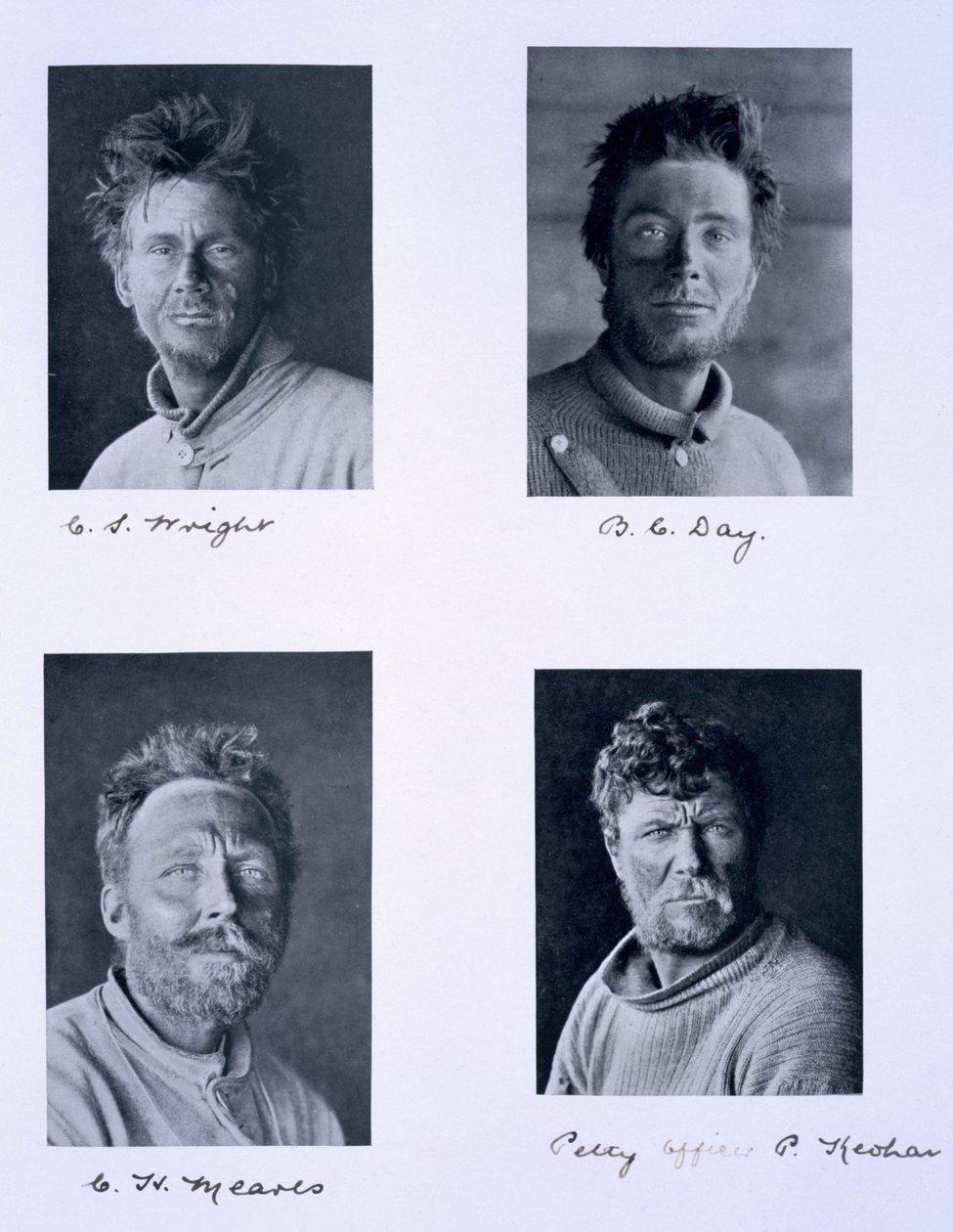 由斯科特船长（1868-1912）领导的“Terra Nova”探险队（1910-13）到南极的成员 作者 赫伯特·庞廷