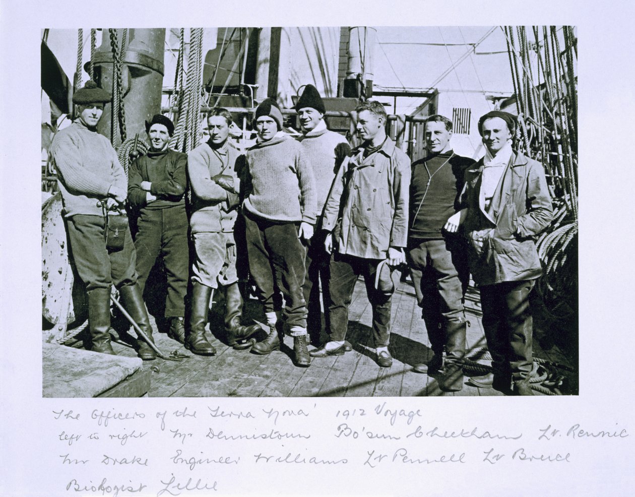由斯科特船长率领的“Terra Nova”探险队（1910-13）到南极的军官 作者 赫伯特·庞廷