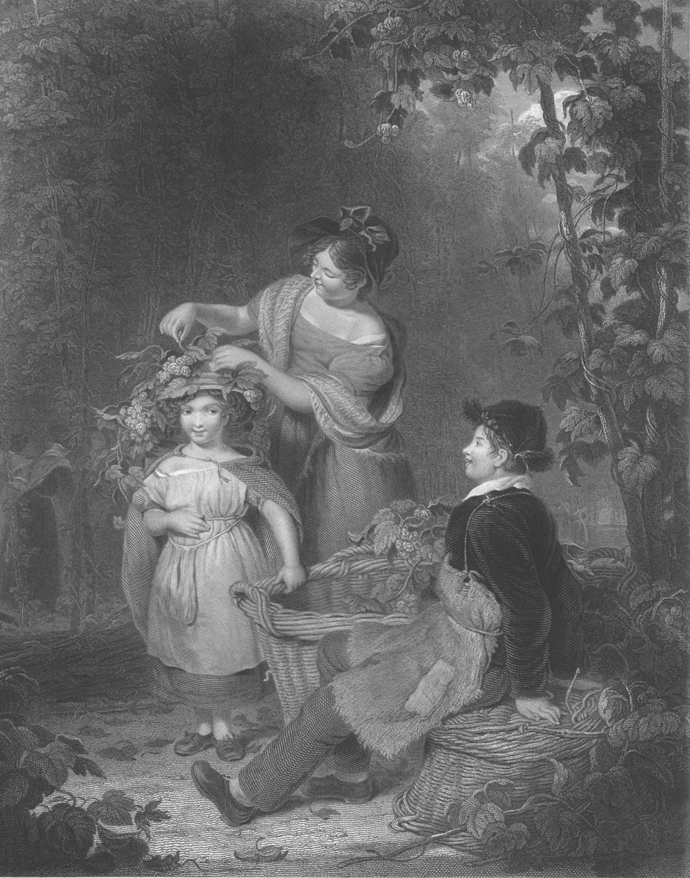 蛇麻草冠，1843-1850年 作者 赫伯特·伯恩