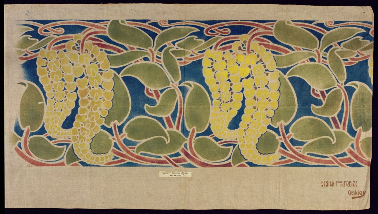 模板纺织品样品，c.1896 作者 赫伯特·奥克利
