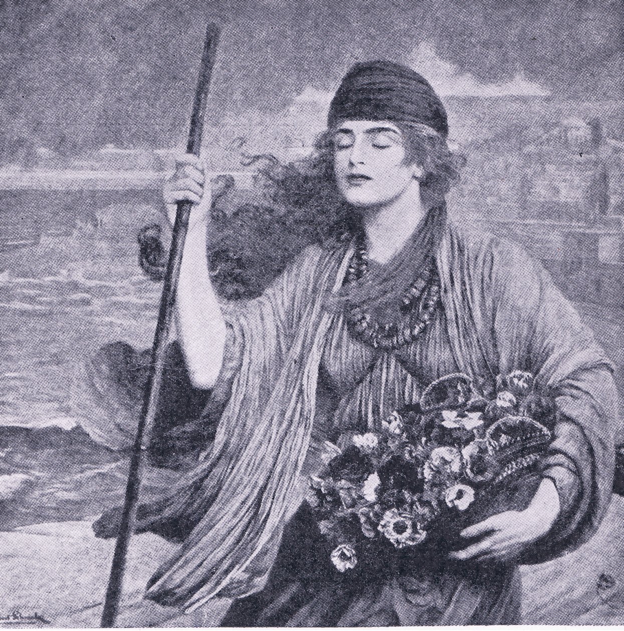 Nydia是庞贝城的盲女，来自世界图书馆的最佳图书，c.1940 作者 赫伯特·古斯塔夫·施马尔茨