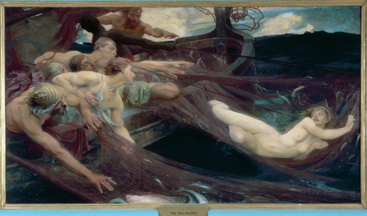 海女，1894年 作者 赫伯特·詹姆斯·德雷珀
