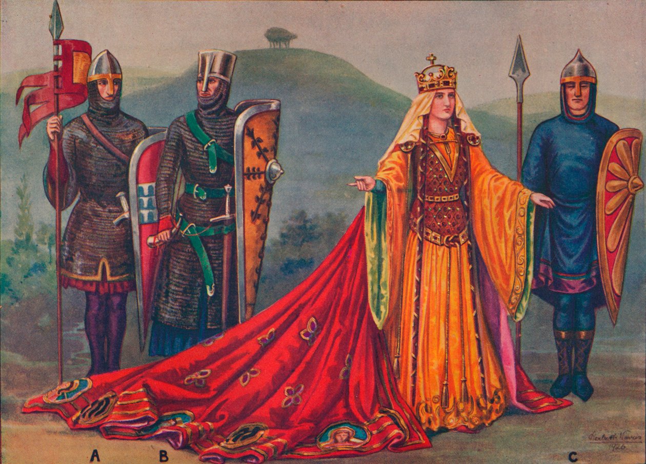 英国女士（The Lady of the English），1141年，1926年 作者 赫伯特·诺里斯