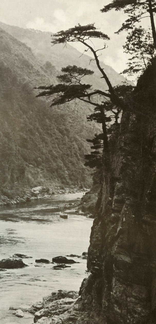 1910年在桂河上的格伦（Glen）。 作者 赫伯特·庞廷