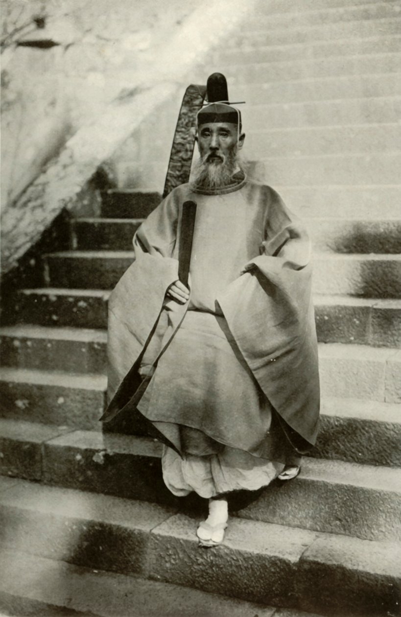 神道教牧师，1910年。 作者 赫伯特·庞廷