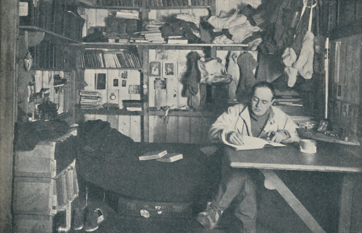 RN队长RF斯科特（RF Scott）在他的日记中写道，c1911，1936年。 作者 赫伯特·庞廷