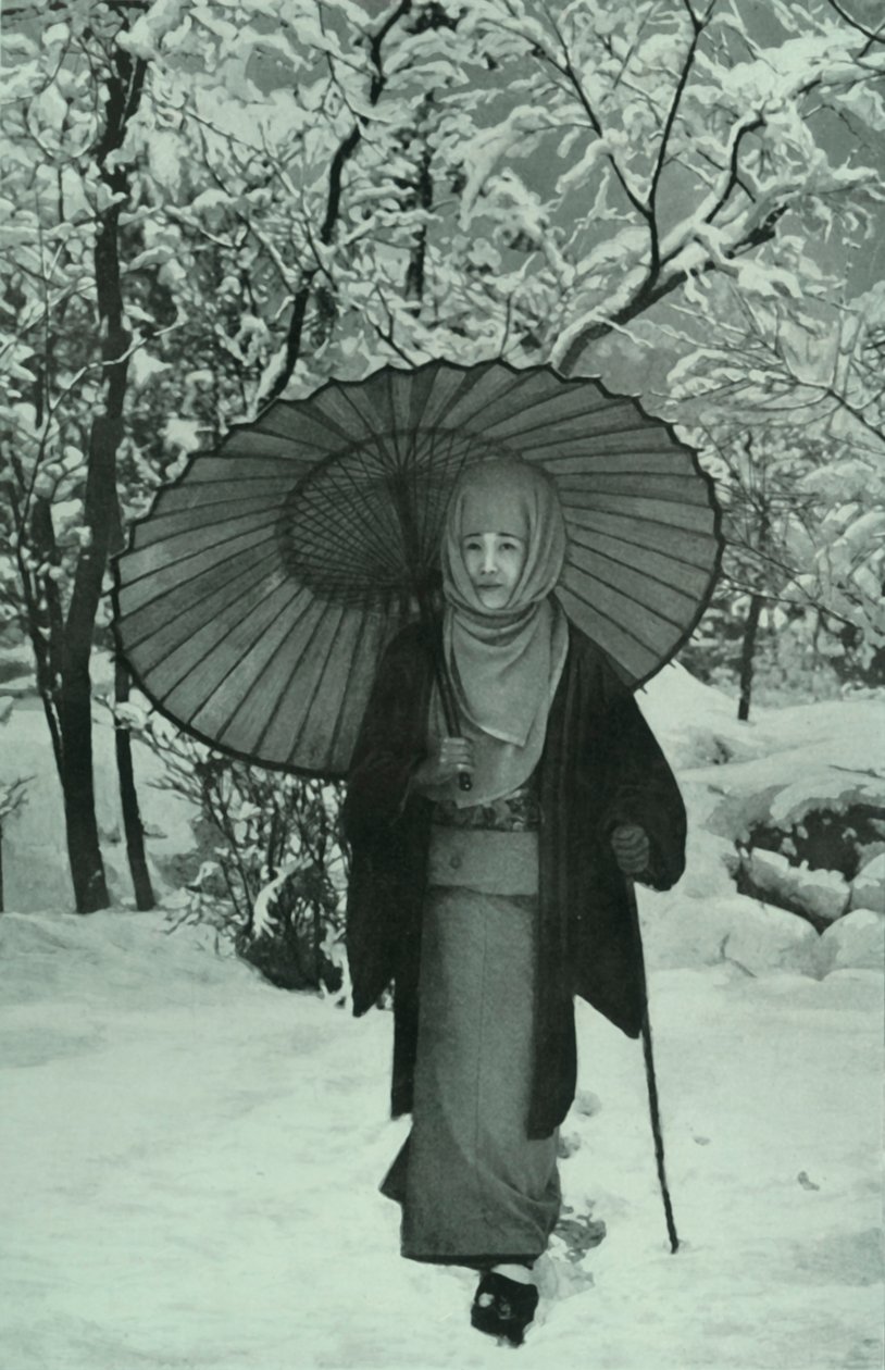 1910年12月在日本。 作者 赫伯特·庞廷