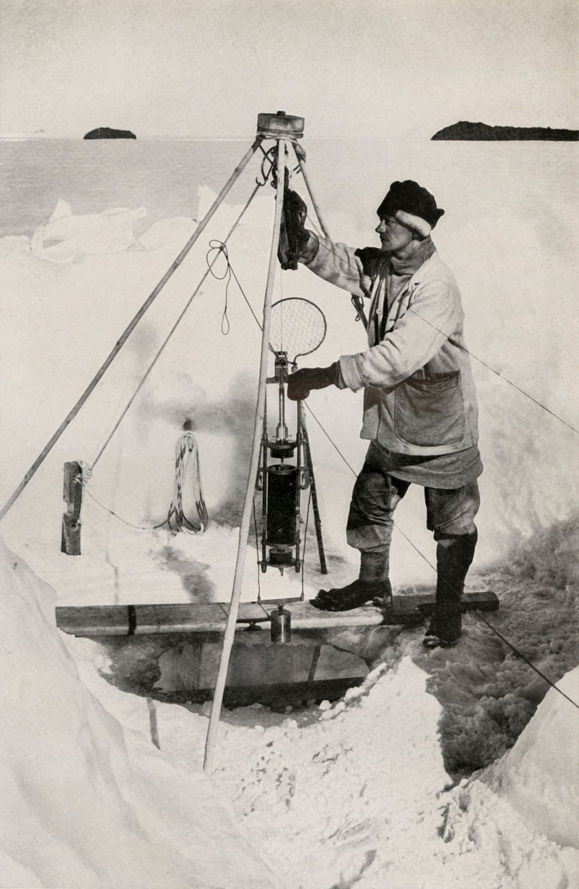 EW纳尔逊（Nelson）与南森·彼得森（Nansen-Petersen）保温水瓶，摄于1913年，1913年 作者 赫伯特·庞廷