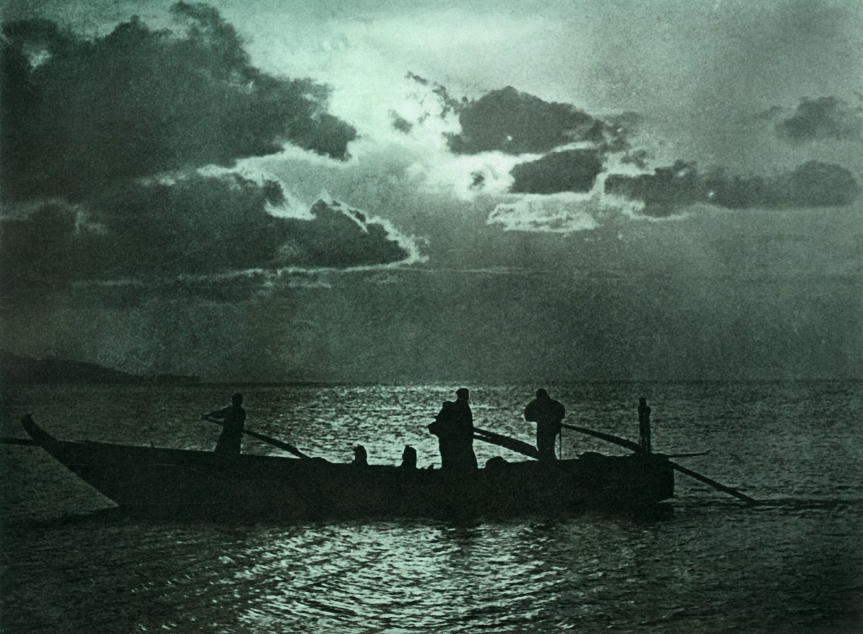 1910年在静祖浦的月光。 作者 赫伯特·庞廷