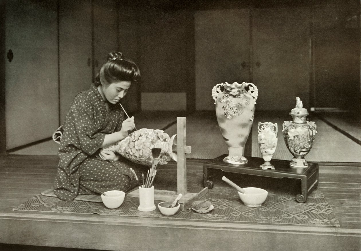 出口彩陶，1910年。 作者 赫伯特·庞廷