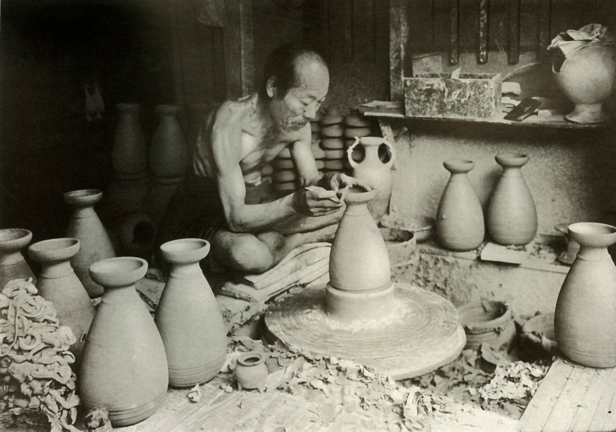 1910年，《陶艺家的车轮》。 作者 赫伯特·庞廷