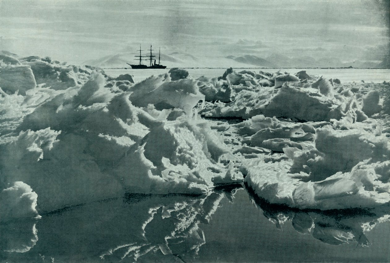 麦克默多湾的Terra Nova，c19101913，1913年 作者 赫伯特·庞廷