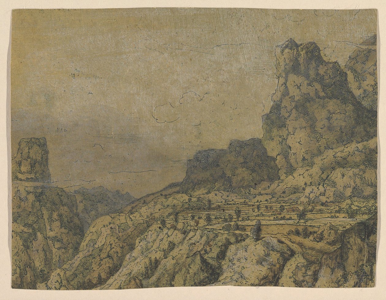 山谷与高原，约1625-30。 作者 赫拉克勒斯·塞格