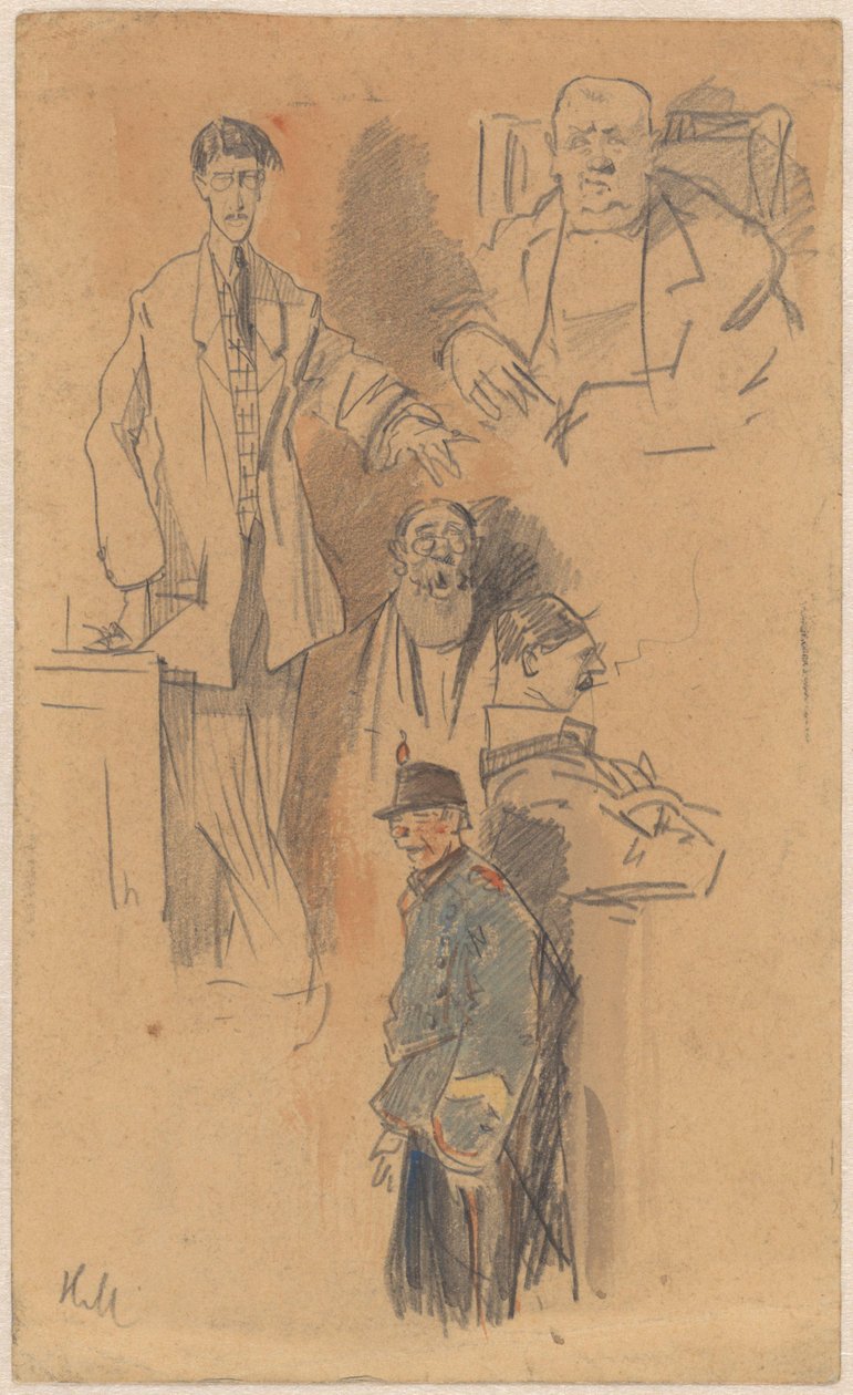 Jan Hamdorf 和 W. van der Pluym 的肖像 作者 赫尔曼·默克尔克