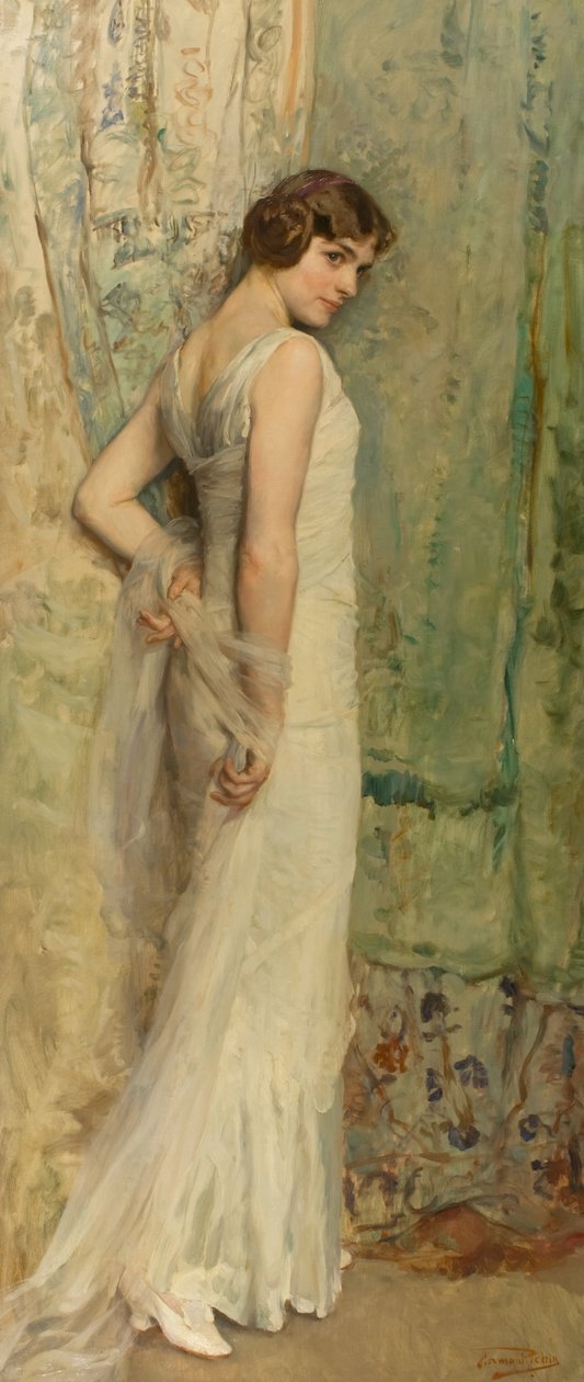 少女斯（Jeunesse），约1920年（布面油画） 作者 赫尔曼·里奇尔