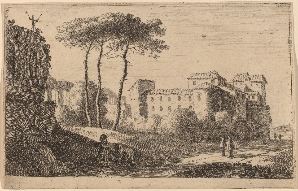 Quattro Santi Coronati "教堂景观 作者 赫尔曼·范·斯旺涅夫特