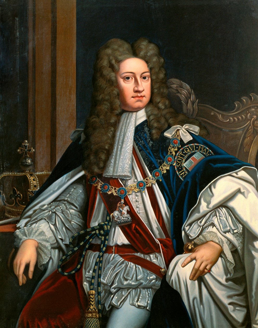 戈弗雷·内勒 (Godfrey Kneller) 绘制的查理一世国王肖像 (布面油画) 作者 赫尔曼·戈德施密特