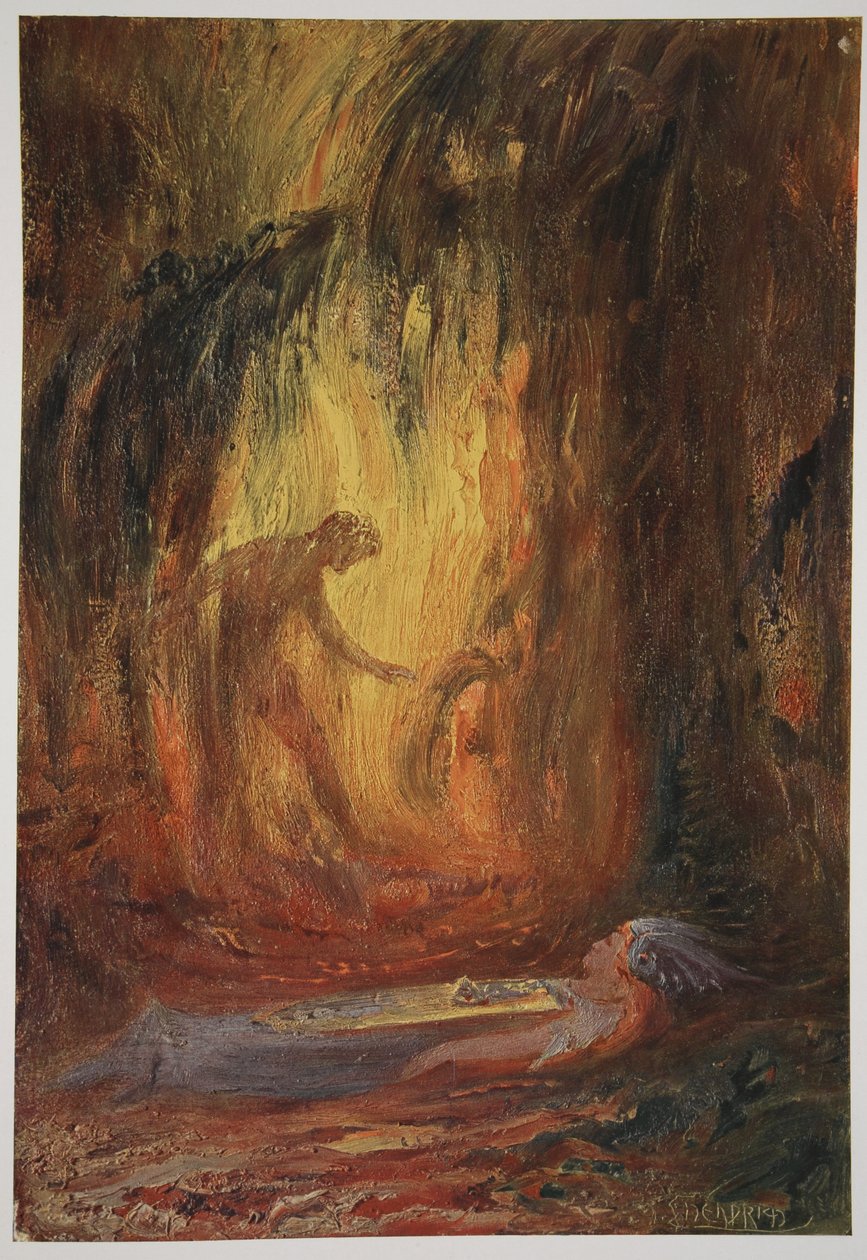 1906年Brunnhilde的觉醒 作者 赫尔曼·亨德里希