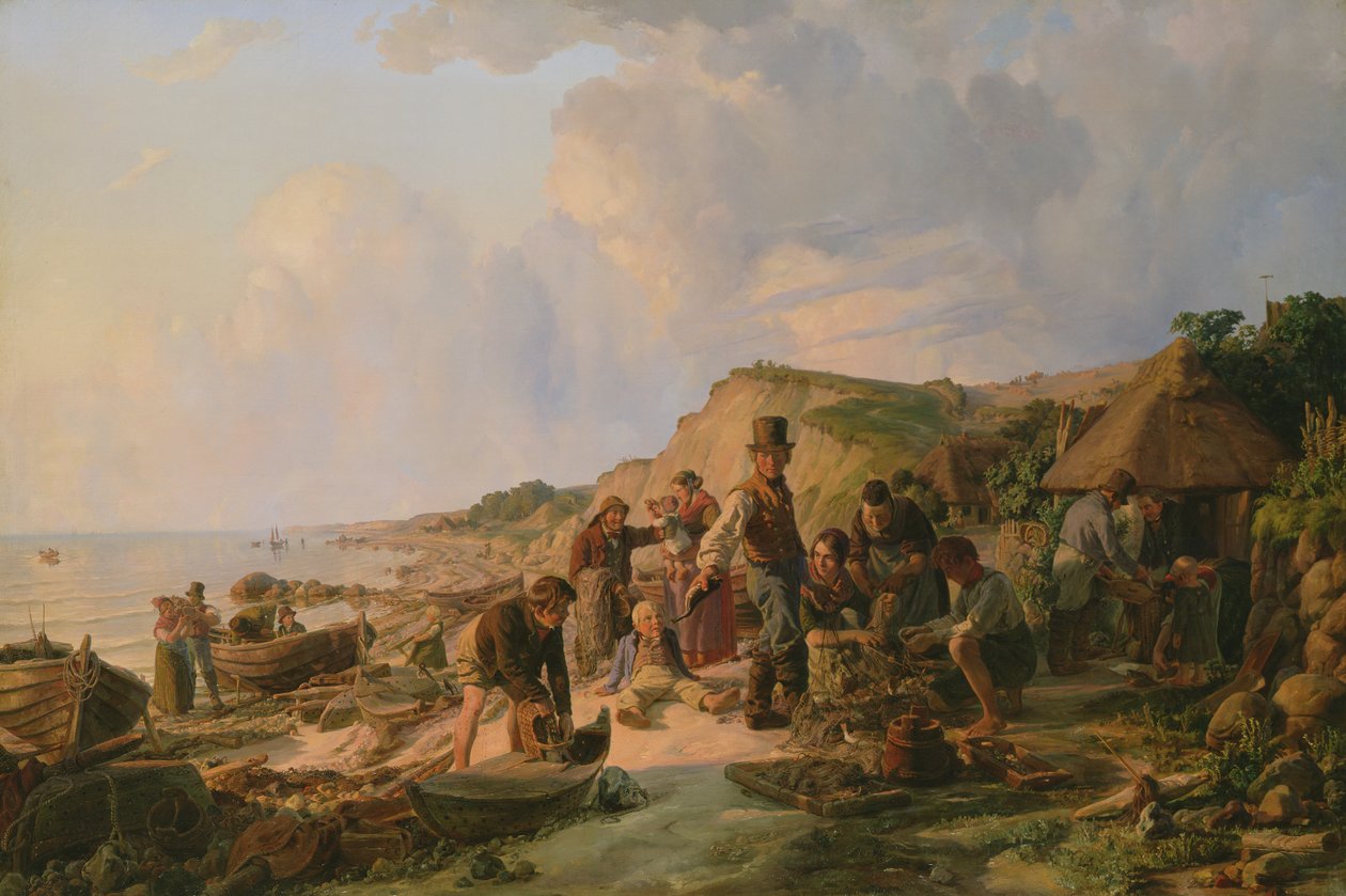 1837年，Probsteier渔民归来 作者 赫尔曼·考夫曼