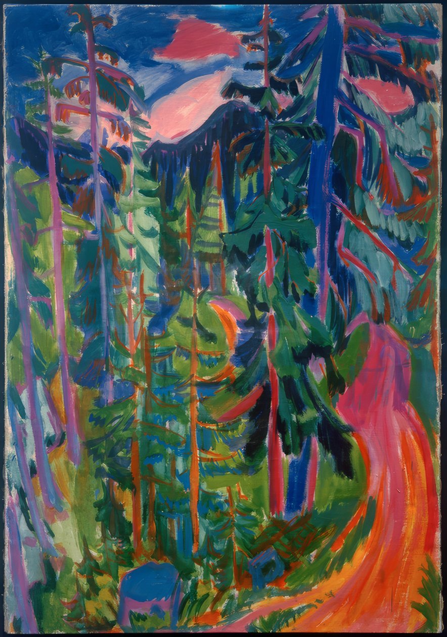 Waldlandschaft和达沃斯 作者 赫尔曼·谢勒（Hermann Scherer）