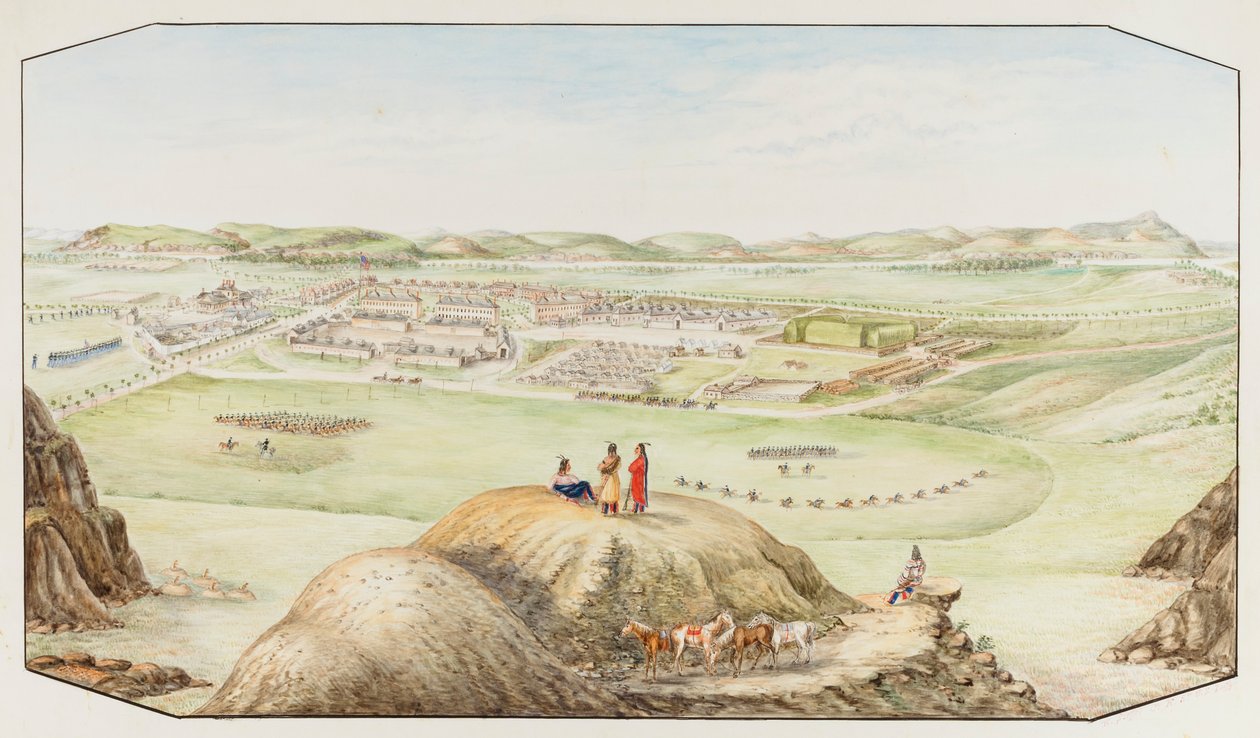 基奥堡，蒙大拿地区，约1877-1881年。 作者 赫尔曼·斯蒂菲尔